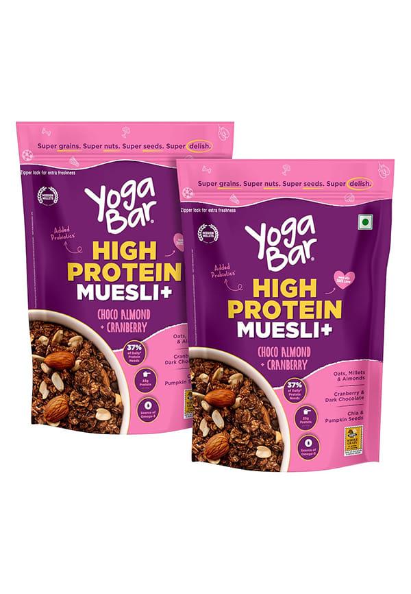 High Protein Muesli Choco Almond & Cranberry| Pack Of 2