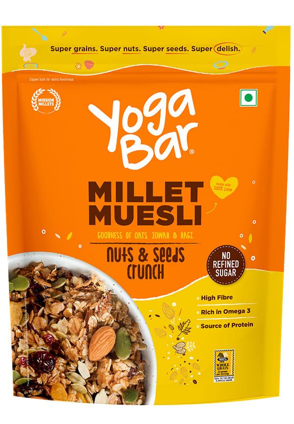 Yooga Bar Super Muesli | Nuts And Seeds Crunch | Rich In Protein