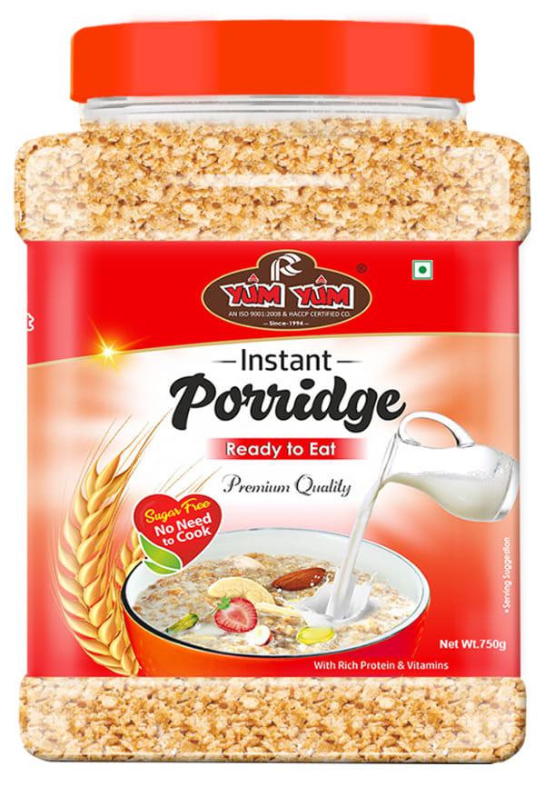High Fiber Instant Roasted Porridge Sugar Free with Proteins & Vitamins