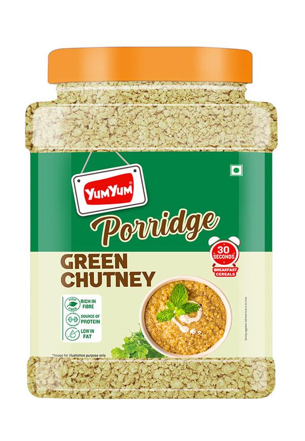 Green Chutney Porridge Healthy breakfast Cereal Jar