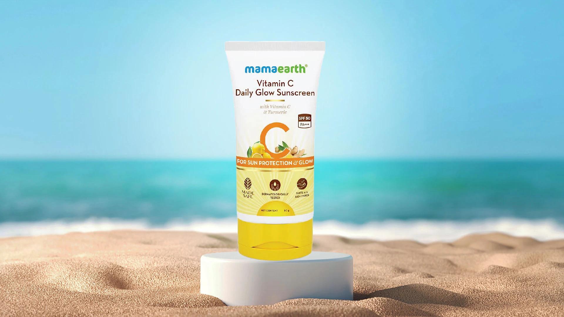 How to Use Mamaearth Vitamin C Daily Glow Sunscreen for Brighter Skin