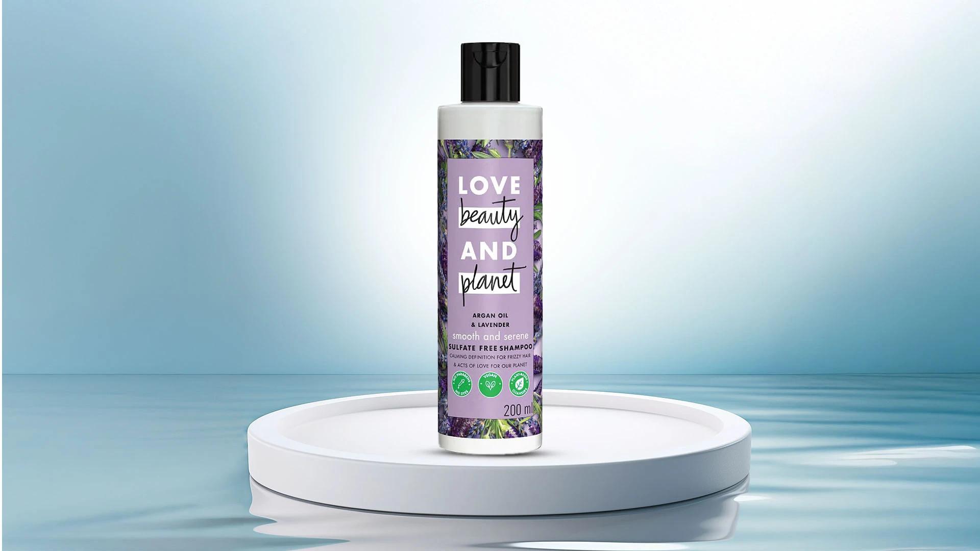 Love Beauty & Planet Argan Oil & Lavender Shampoo for Smooth, Frizz-Free Hair