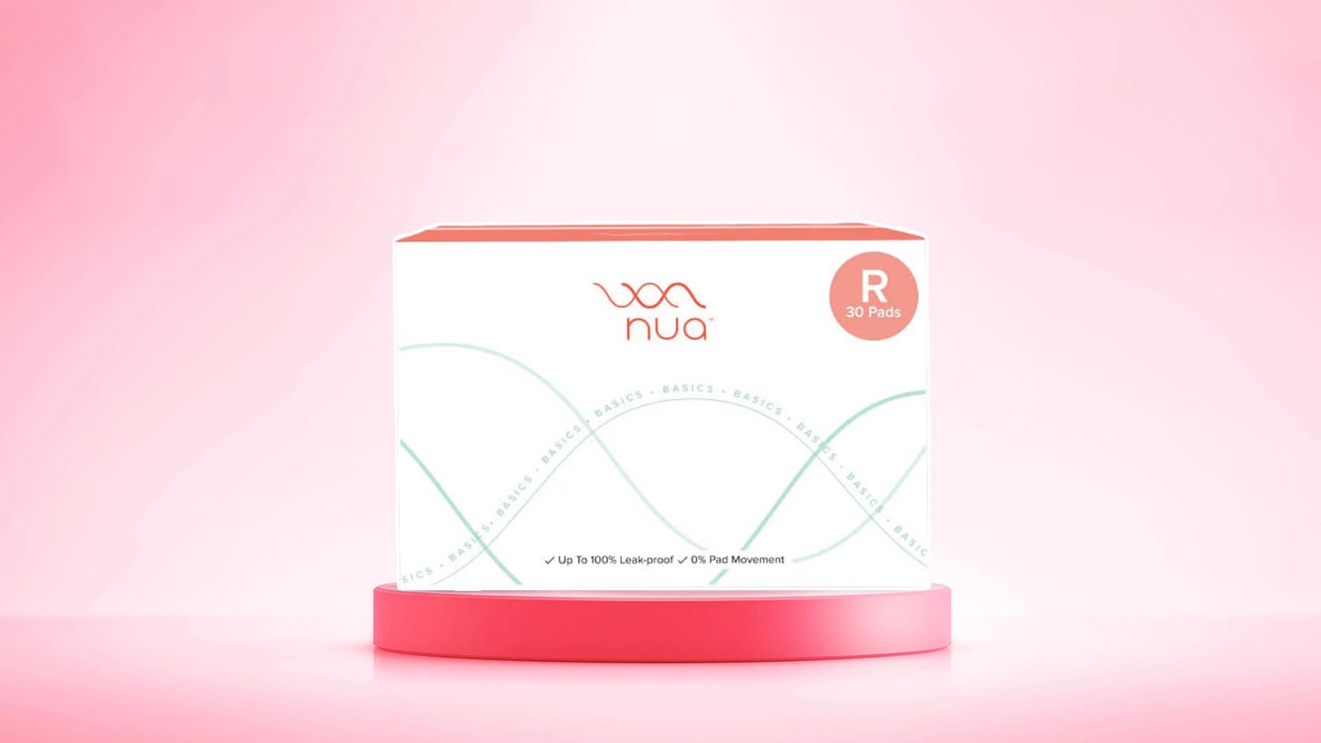Nua Complete Comfort Sanitary Pads for Heavy Flow & Overnight Use