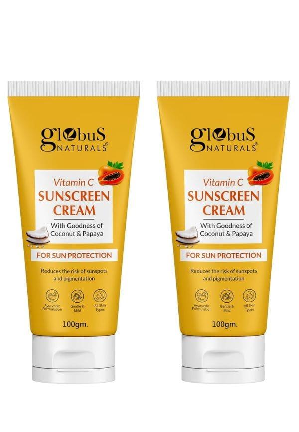 Vitamin C Sunscreen Cream with Goodness of Coconut & Papaya For Sun Protection