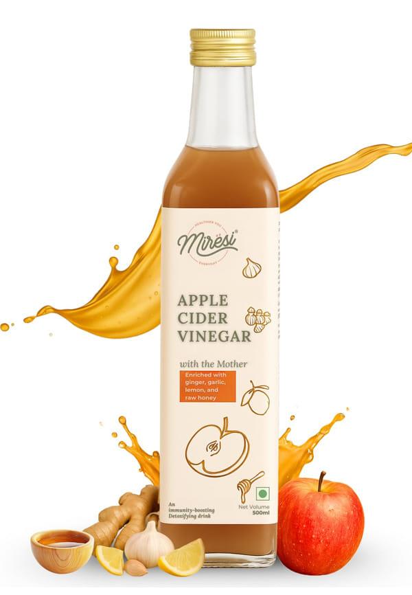 Apple cider vinegar with Mother enriched with Ginger Garlic Lemon and Raw honey
