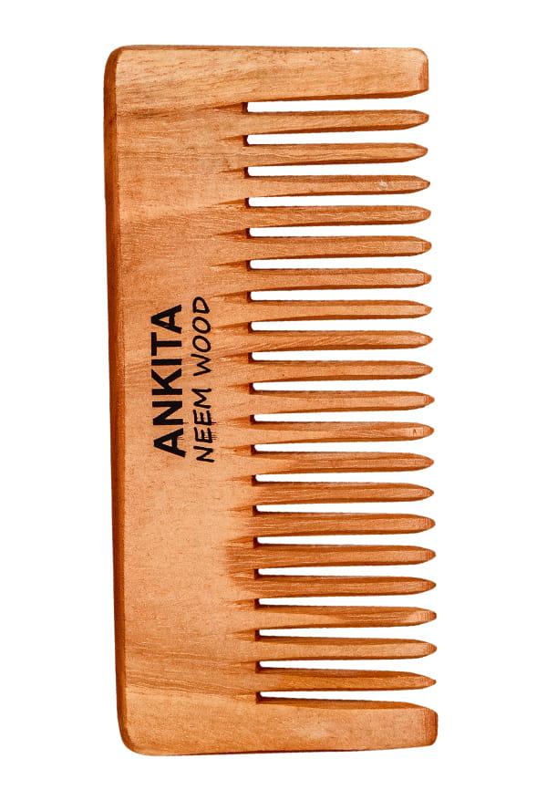 Neem Wooden Comb|Treated with Herbal Oils For Multi-Actions