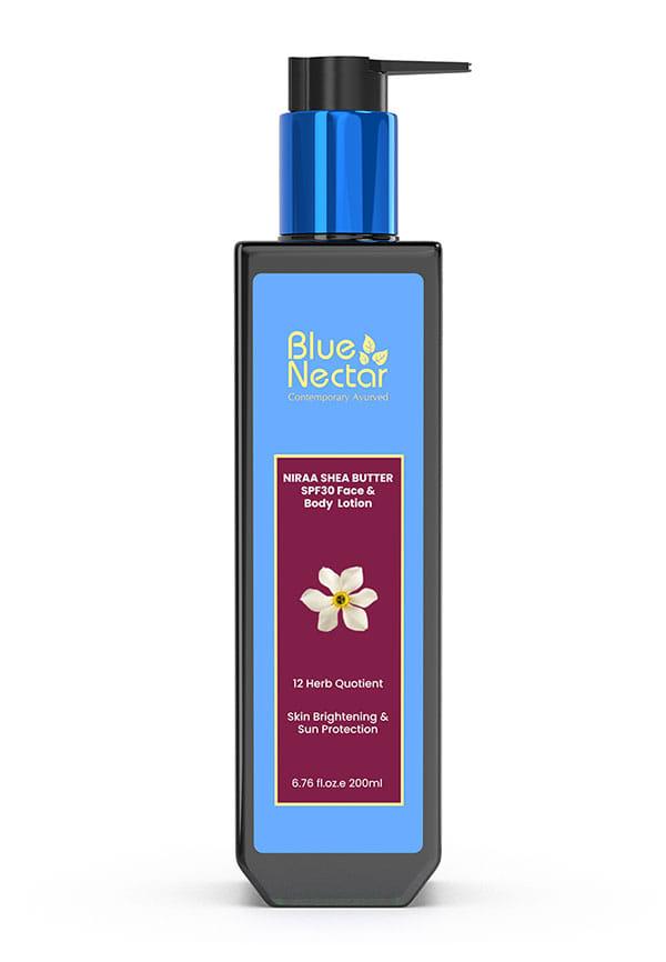 Cocoa Butter Nargis Brightening Body Sunscreen Lotion with SPF 30 PA ++ - No Parabens, Silicones, Mineral Oil, Color 10 Herbs