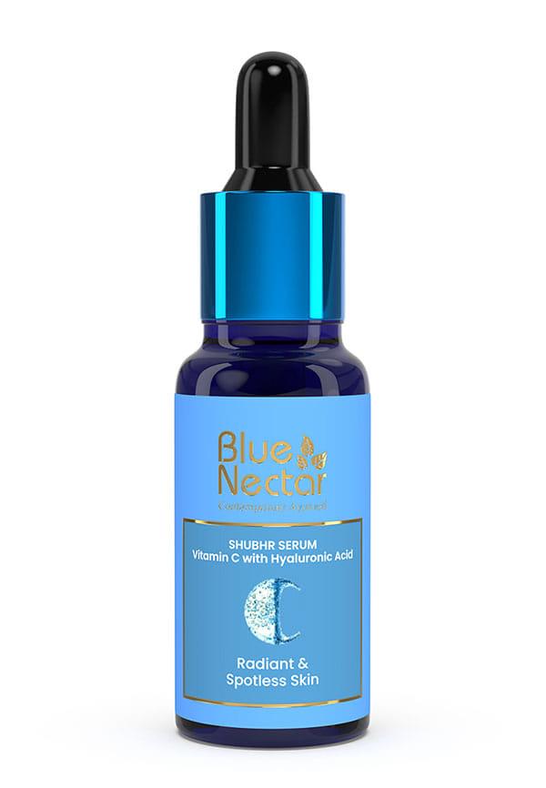 Shubhr Vitamin C Face Serum with Hyaluronic Acid for Skin Repair and Glowing Skin 9 Herbs