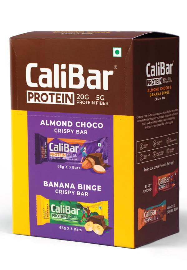 20g Protein Bar Assorted - Almond Choco & Banana Binge Crispy Bar