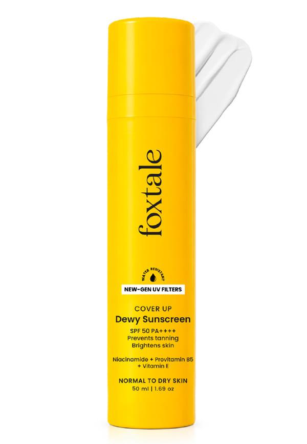 Dewy Finish SPF 50 PA++++ Sunscreen For Dry Skin, Deeply Hydrates, In-Vivo Tested