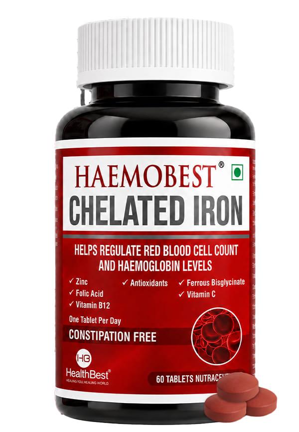 Chelated Iron with Vitamin C Folic Acid Zinc & Vitamin B12