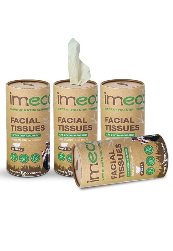 Bamboo Car Tissue | Ultra-Soft Travel Friendly Facial Wipe