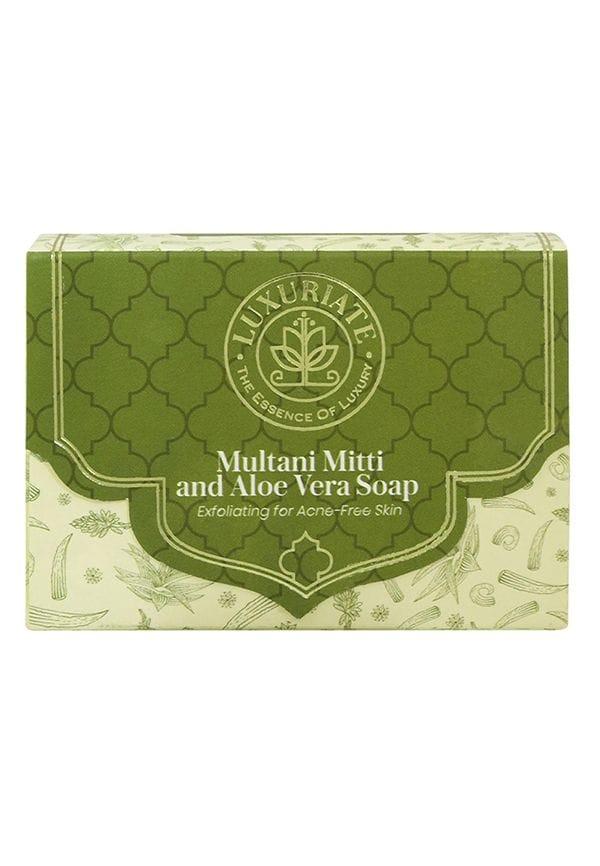 Multani Mitti and Aloe Vera Exfoliating for Acne-Free Skin Soap