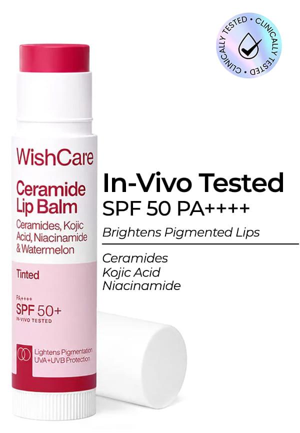 Tinted Ceramide Lip Balm with SPF50 PA+++