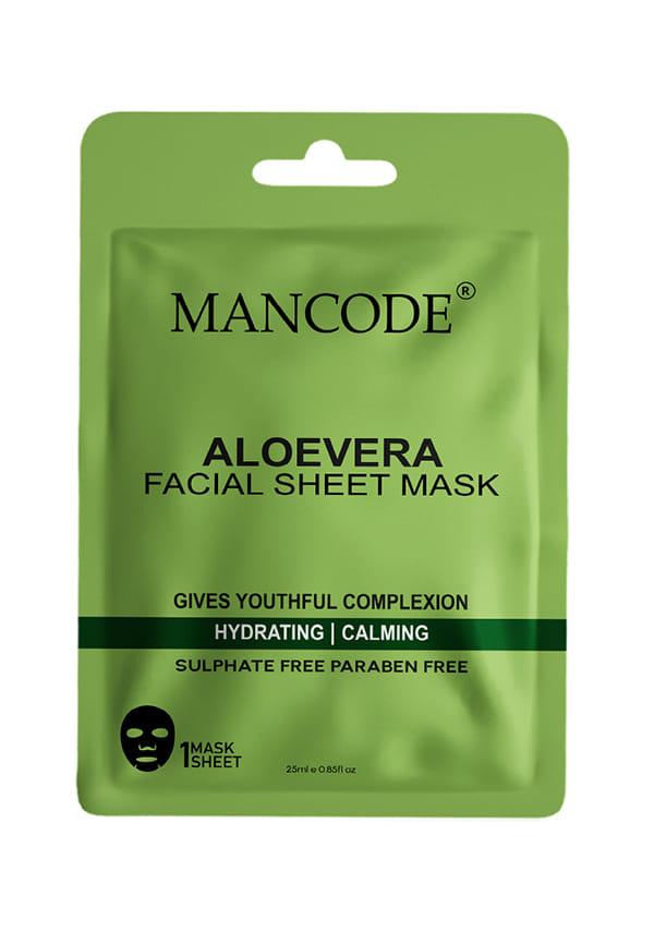 Aloevera Facial Sheet Mask for Hydrating & Calming the Skin with Korean Formula