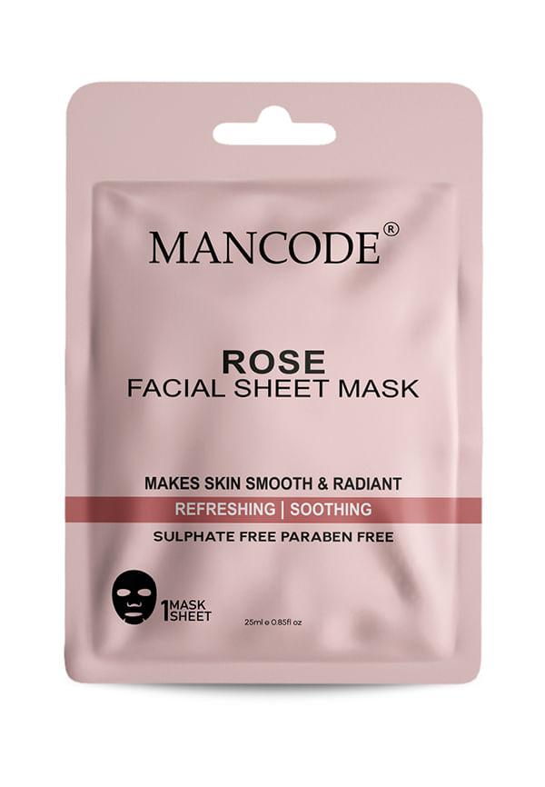 Rose Facial Sheet Mask for Refreshing & Soothing the Skin with Korean Formula