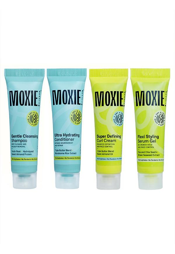The Moxie curly routine trial kit
