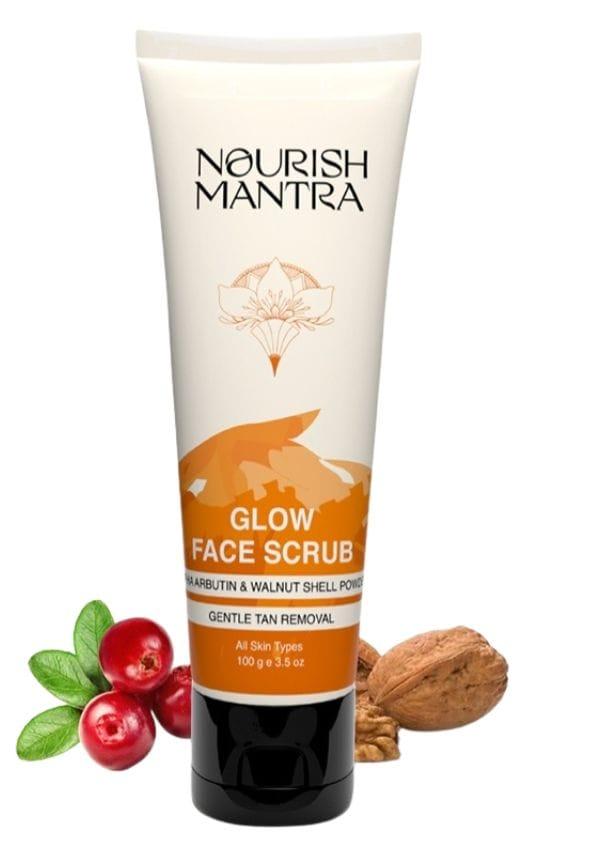Glow Face Scrub for Tan Removal & Even Toned Skin - 100 gm