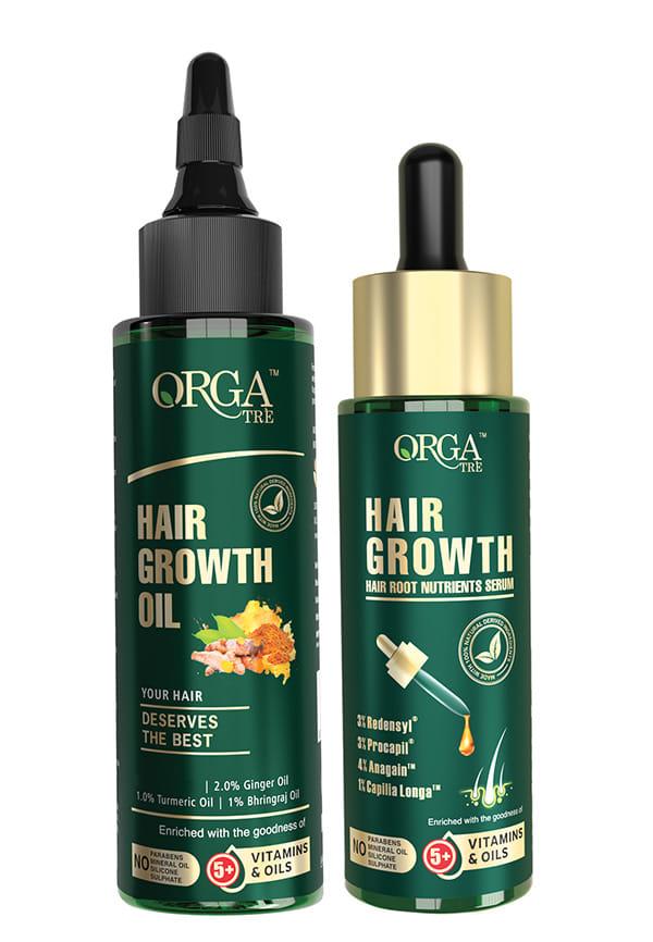 Advance Hair Growth Kit | Hair Growth Oil & Hair Growth Serum Combo Pack