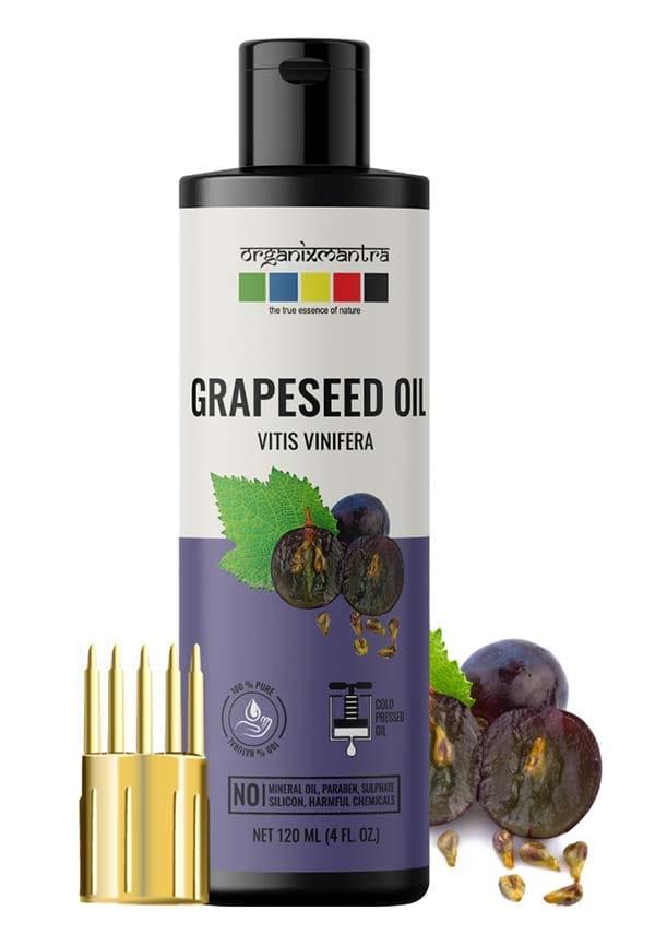 Grapeseed Oil, Cold Pressed Organic Oil, 30ML x 2