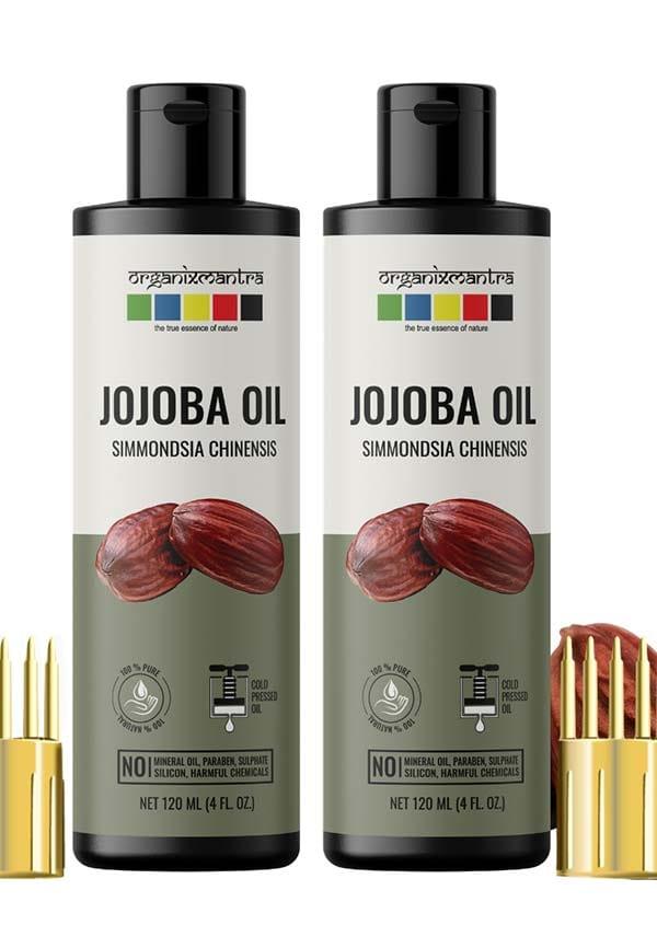 Jojoba Oil, Cold Pressed Organic Oil, 30ML x 2