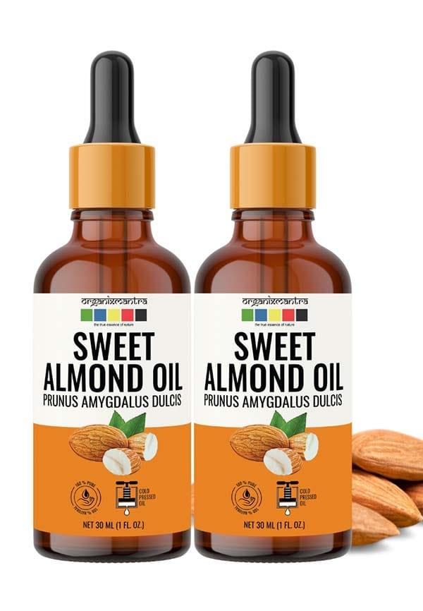 Sweet Almond Oil, 100% Pure, Natural & Cold Pressed Organic Oil, 30ML