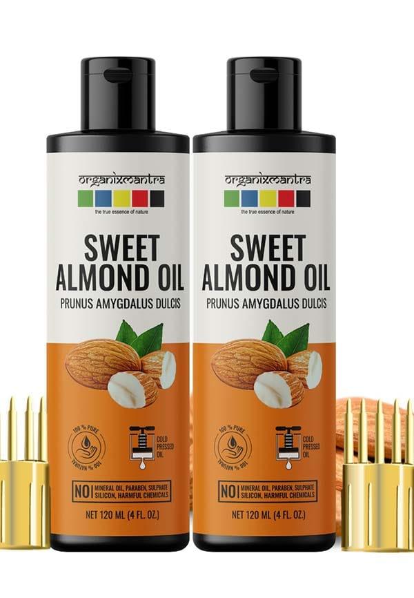 Sweet Almond Oil, 100% Pure, Natural & Cold Pressed Organic Oil, 30ML