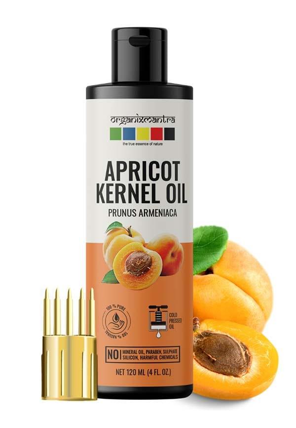 Apricot Kernel Oil, 100% Pure, Natural & Cold Pressed Organic Oil, 120ML