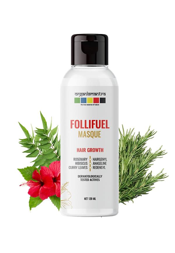 FolliFuel Hair Masque with Hairgenyl, Anageline, Rosemary Oil, Curry Leaves & Hibiscus