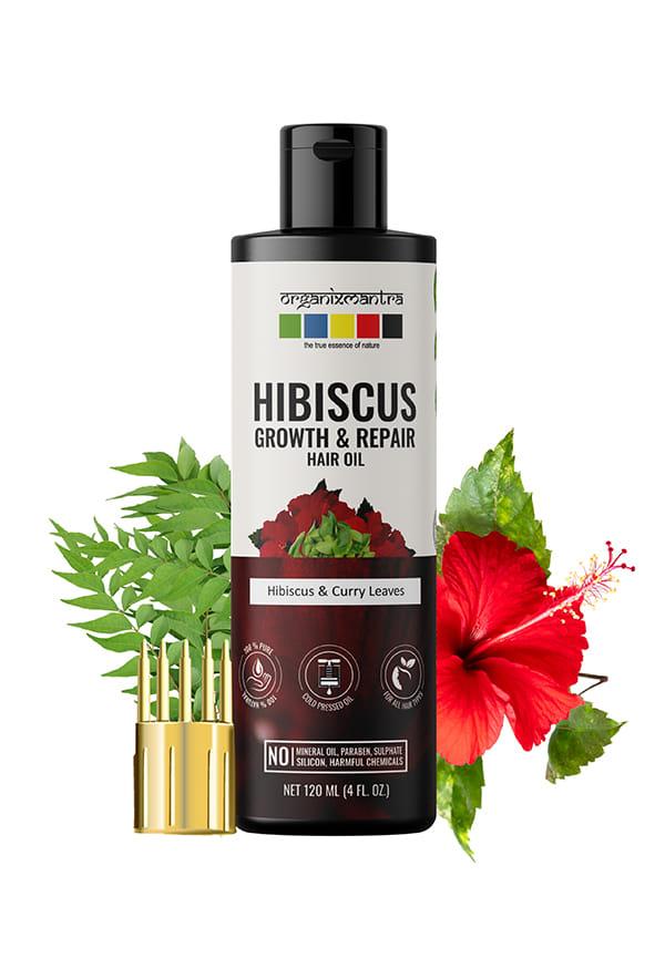 Hibiscus & Curry Leaves Hair Oil | Advanced Follicle Activation