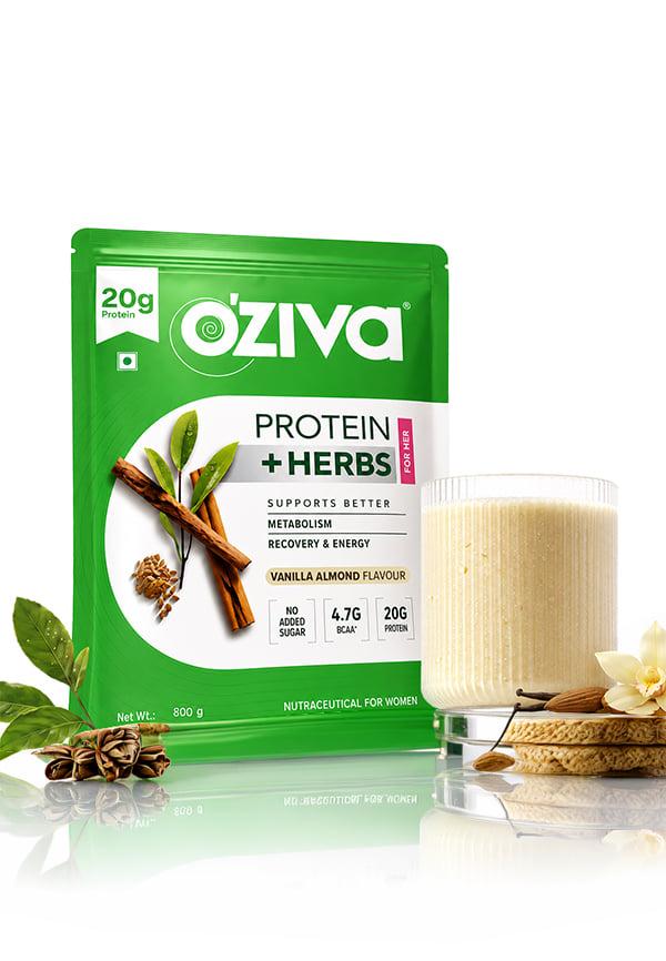 Protein & Herbs, Women for Better Metabolism, Skin & Hair - Vanilla Almond