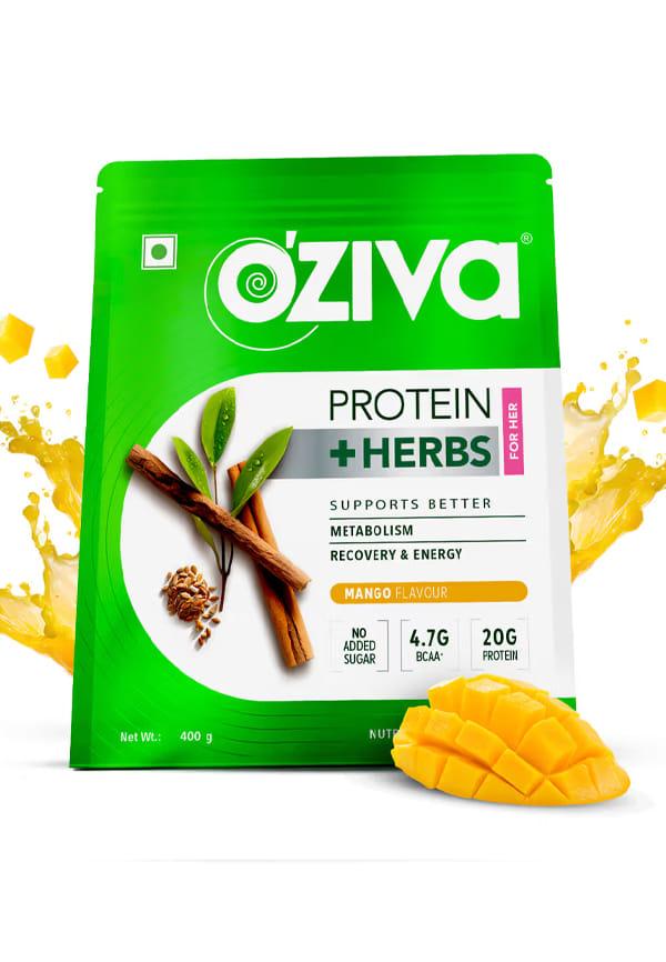 Protein & Herbs, Women for Better Metabolism, Skin & Hair - Mango