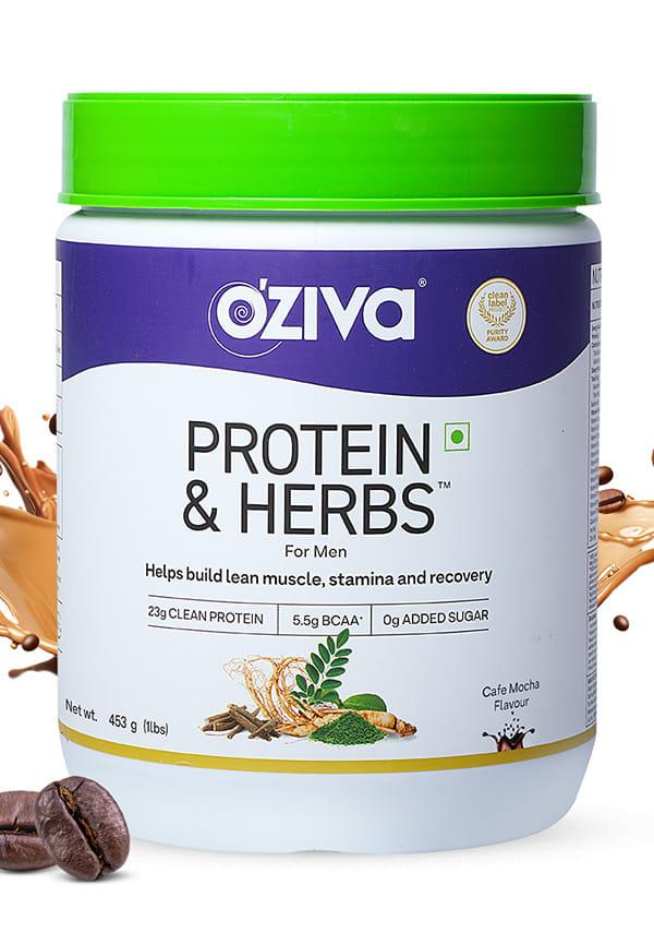 Protein & Herbs, Men for Better Stamina & Lean Muscles - Cafe Mocha