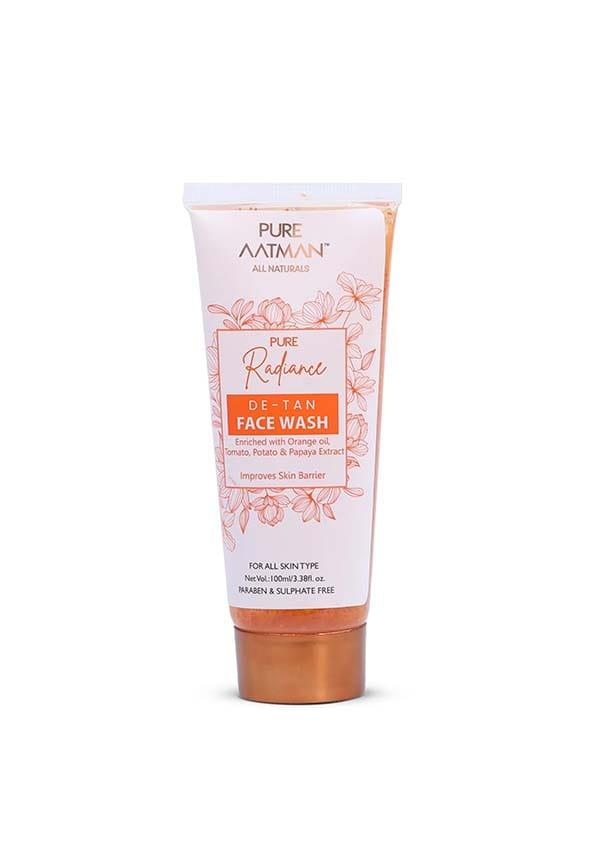 De Tan Face Wash with Papaya & Orange Oil