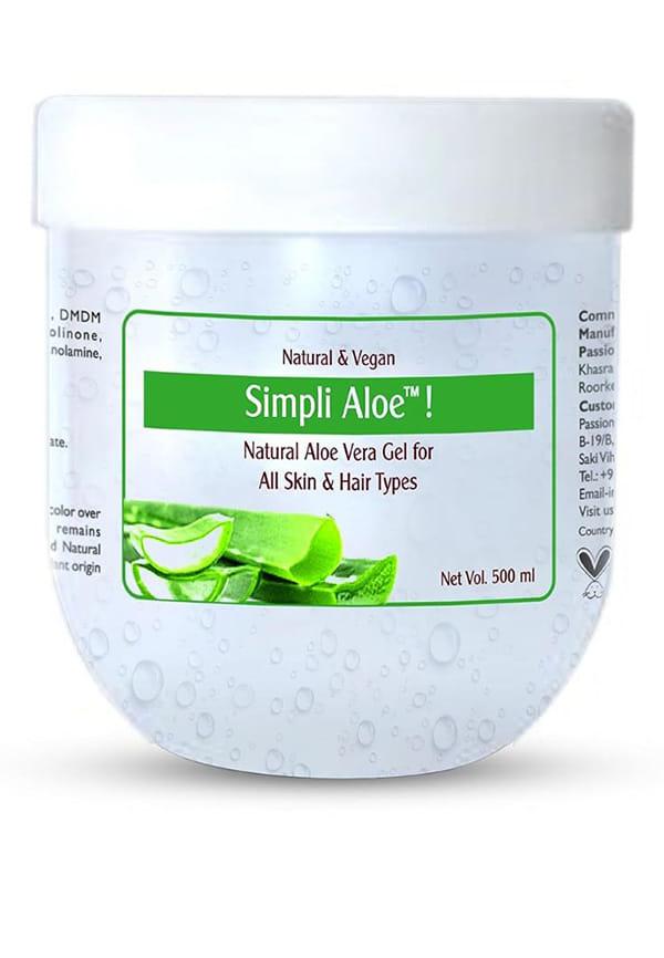 Simpli Aloe- Pure Aloe Vera Multipurpose Natural Gel for all Skin & Hair Type
