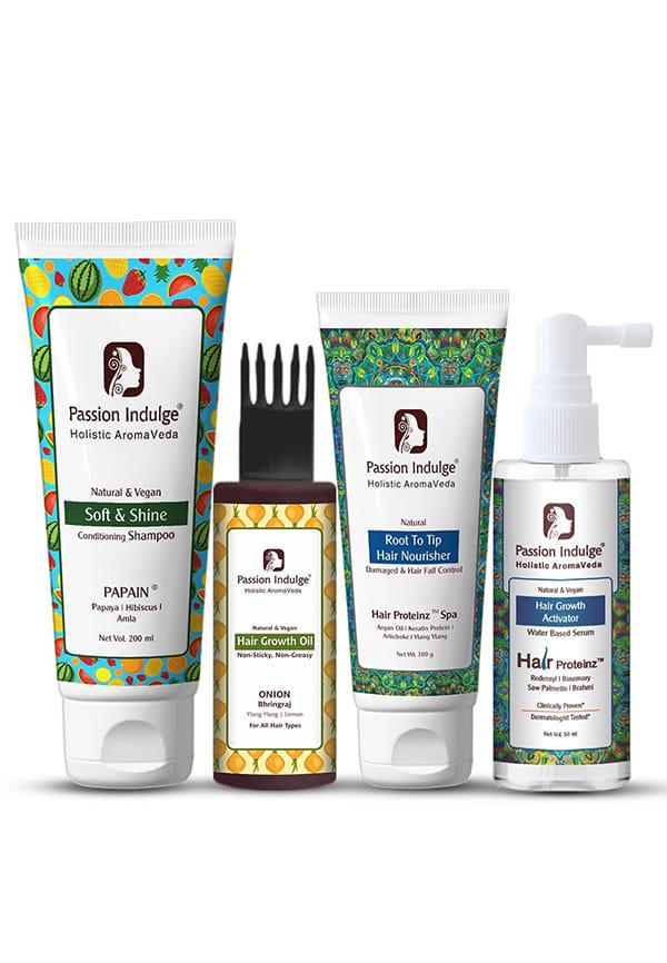 Onion Hair oil, Rosemary Hair Growth Serum, Hair Spa Protein Booster & Papain Shampoo