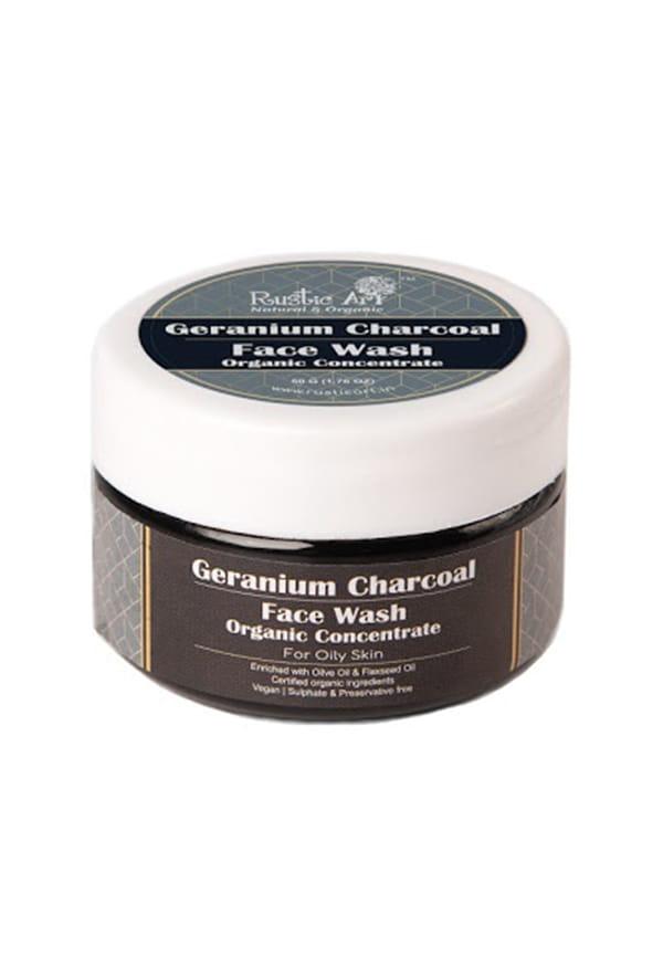Organic Geranium Charcoal Face Wash Concentrate