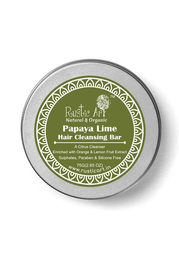 Papaya Lime Shampoo Bar, Natural Organic