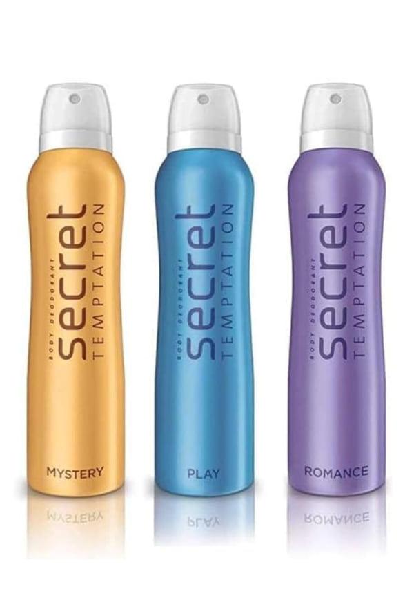 Romance, Mystery and Play Deodorant for Women - Combo
