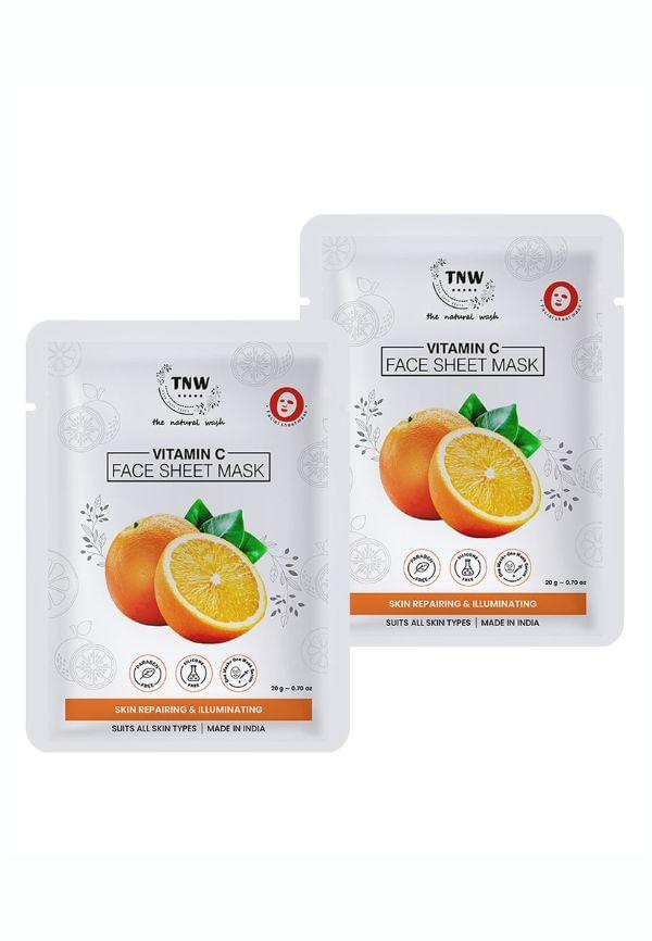 Vitamin C Face Sheet Mask for Hydrating & Nourishing Skin