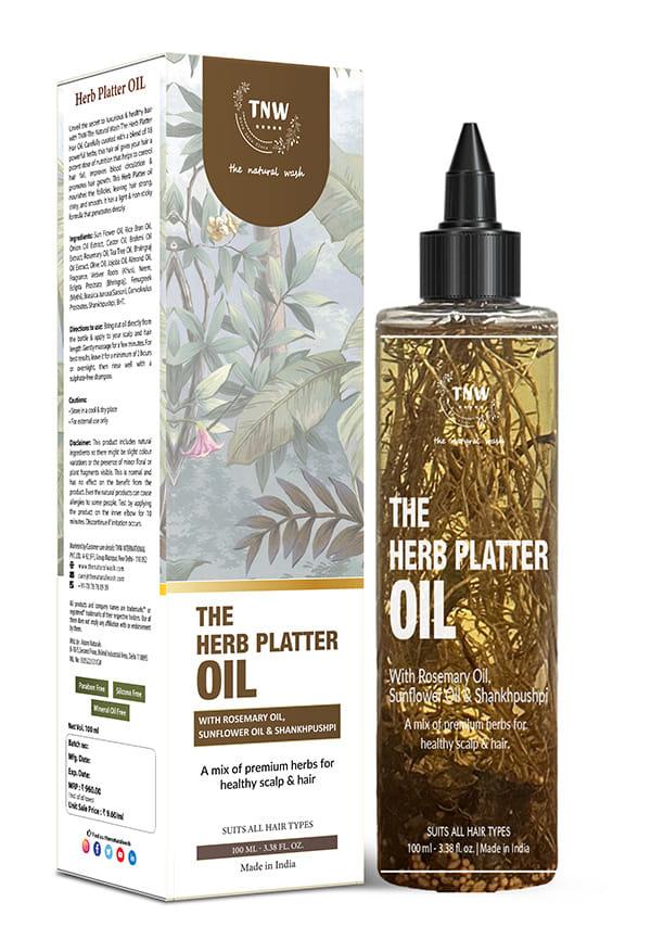 The Herb Platter Oil| With 18 vital herbs