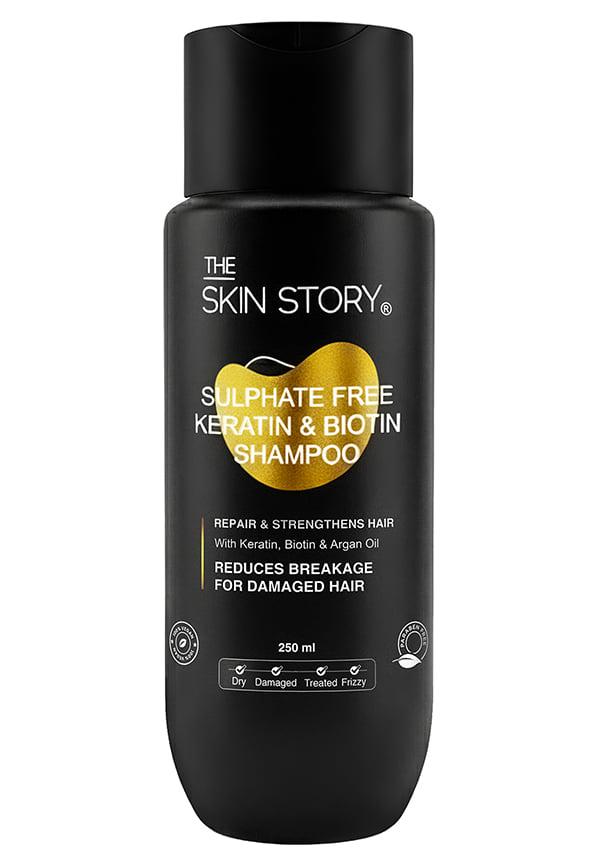 Sulphate Free Keratin Biotin Shampoo For Damaged Hair