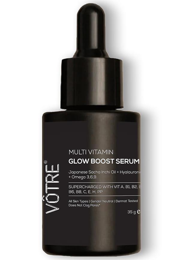 Multivitamin Radiance Glow Boost Face Serum | Japanese Sacha Inchi, Hyaluronic Acid & Omega 3,6,9 | Skin Vitality, Radiance Enhancement & Early Age D