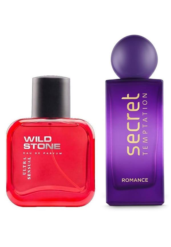 Men Perfume Ultra Sensual & Secret Temptation Women Perfume Romance Combo