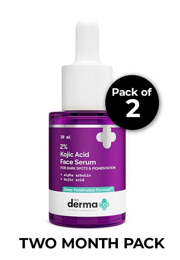 2% Kojic Acid Face Serum With 1% Alpha Arbutin & Niacinamide (Pack of 2)